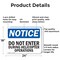 Signmission Do Not Enter During Helicopter Operations OSHA Notice Sign, Aluminum, 24in W x 18in L, 2PK OS-2PACK-NS-A-1824-L-11182 - alternate 3